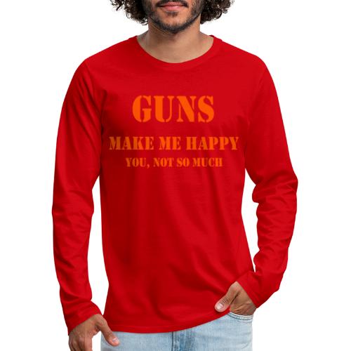 Gunsorange - Men's Premium Long Sleeve T-Shirt