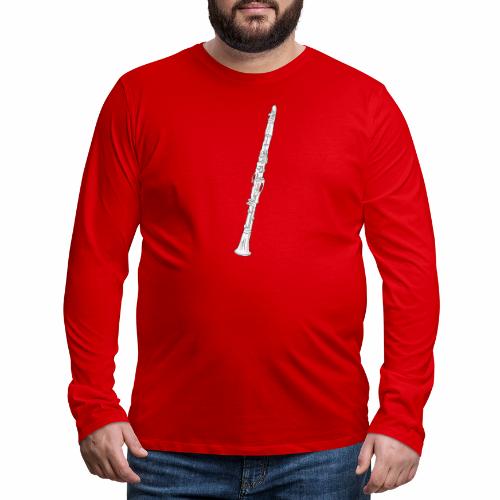 Clarinet · white, filled, rotate - Men's Premium Long Sleeve T-Shirt