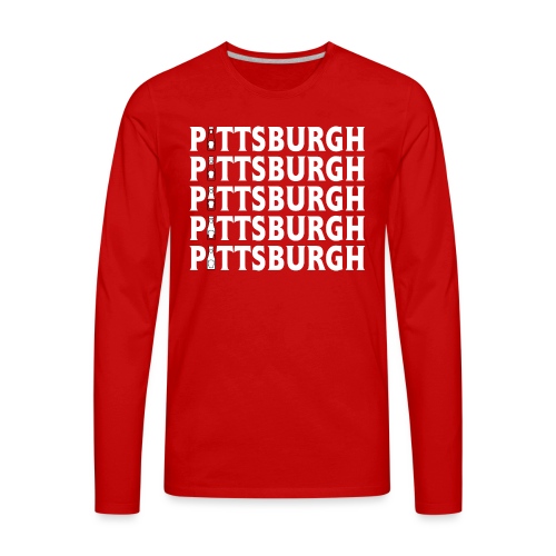 Ketch Up in PGH (Red) - Men's Premium Long Sleeve T-Shirt