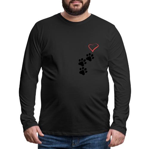 Paws to Your Heart - Men's Premium Long Sleeve T-Shirt