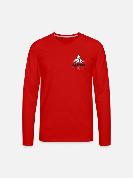 Alpyn Glacier Crest - Men's Premium Long Sleeve T-Shirt - red