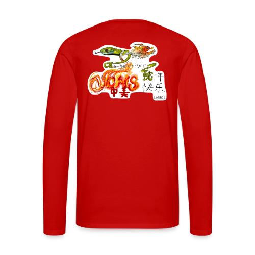 Lunar New Year 2025 MS Design Winner: Claire Y - Men's Premium Long Sleeve T-Shirt
