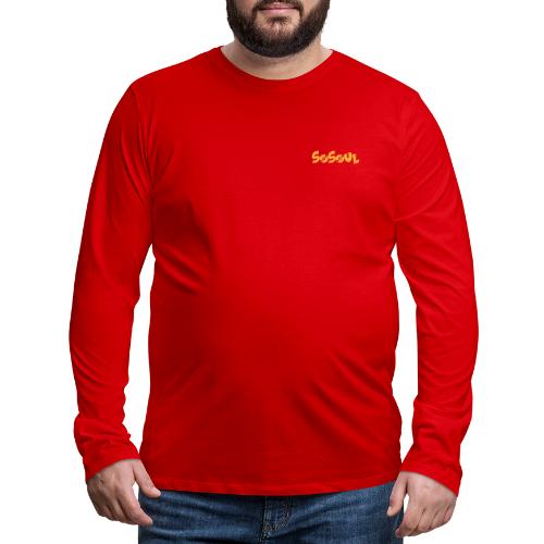 Sharing Our Universal Love Design (Back) - Men's Premium Long Sleeve T-Shirt