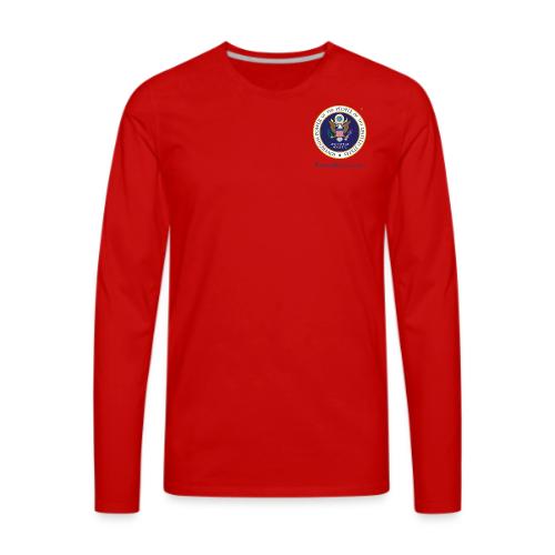 The People's Seal with blue url - Men's Premium Long Sleeve T-Shirt
