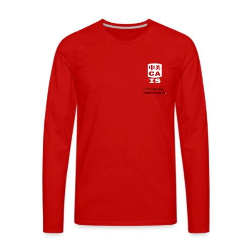 CAIS Life Changing Logo White/Black - Men's Premium Long Sleeve T-Shirt