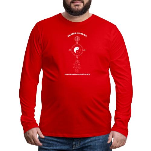 Balance is The Key To Extraordinary Essence - Men's Premium Long Sleeve T-Shirt