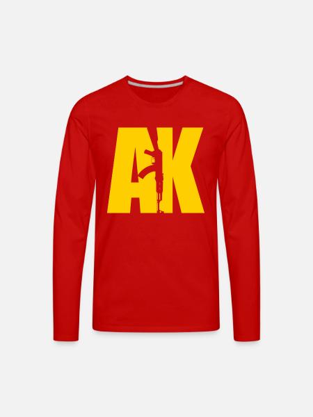 AK47 YELLOW - Men's Premium Long Sleeve T-Shirt - red