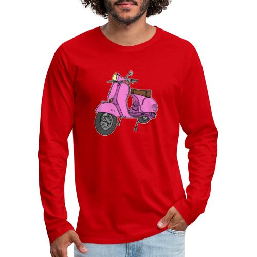 Pink motor scooter - Men's Premium Long Sleeve T-Shirt