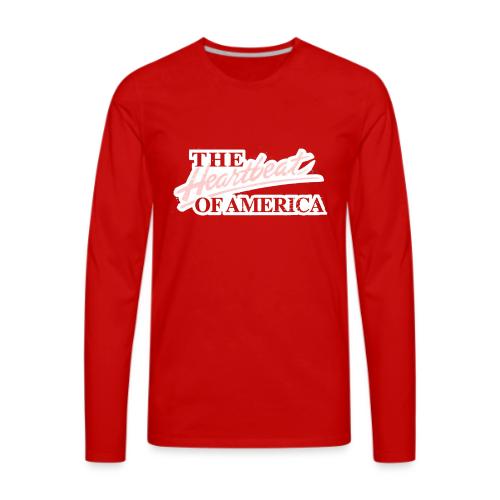 The Heartbeat of America - Men's Premium Long Sleeve T-Shirt