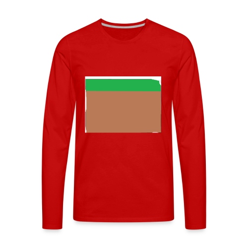 Grass block - Men's Premium Long Sleeve T-Shirt