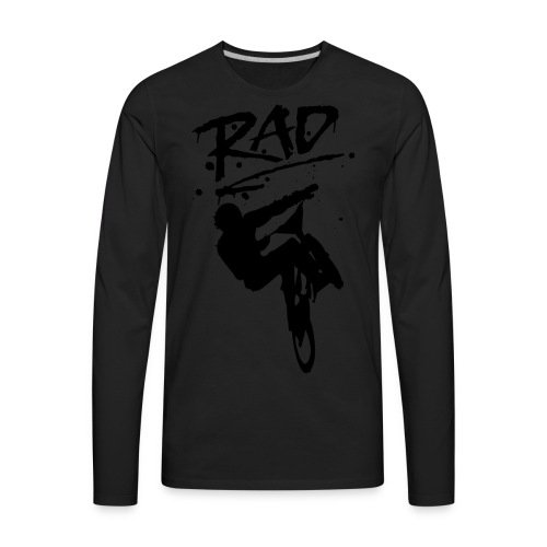 RAD BMX Bike Graffiti 80s Movie Radical Shirts - Men's Premium Long Sleeve T-Shirt