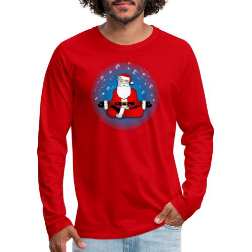 Santa s Meditation - Men's Premium Long Sleeve T-Shirt