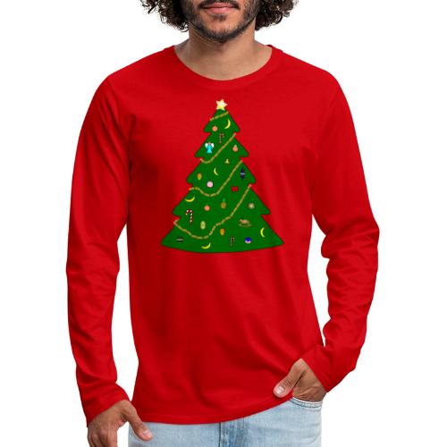 Christmas Tree For Monkey - Men's Premium Long Sleeve T-Shirt