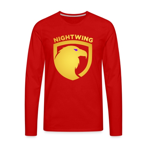 Nightwing Gold Crest - Men's Premium Long Sleeve T-Shirt
