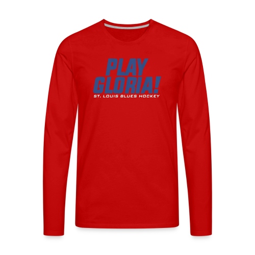 Play Gloria logo - Men's Premium Long Sleeve T-Shirt