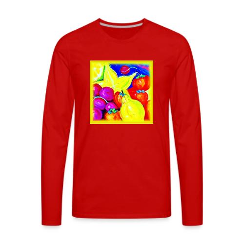Bright Fruits and Stellar Skies. Buy Now - Men's Premium Long Sleeve T-Shirt