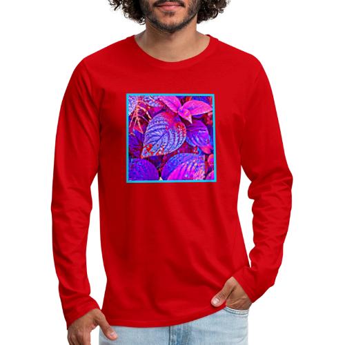 Luminous Leaves Elegance - Men's Premium Long Sleeve T-Shirt