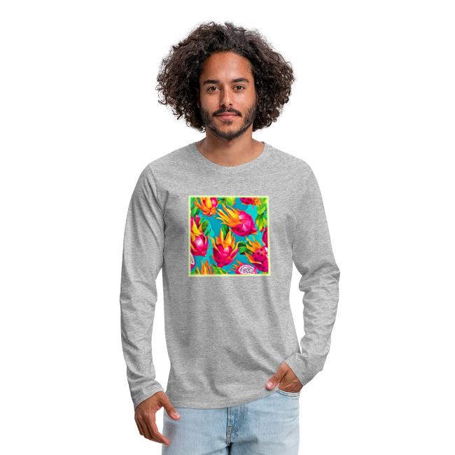 Vibrant Dragoon Fruit Pattern