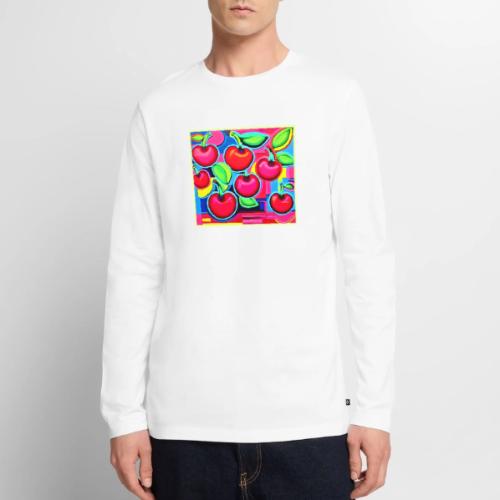 Pop Art Cherry Burst - Men's Premium Long Sleeve T-Shirt