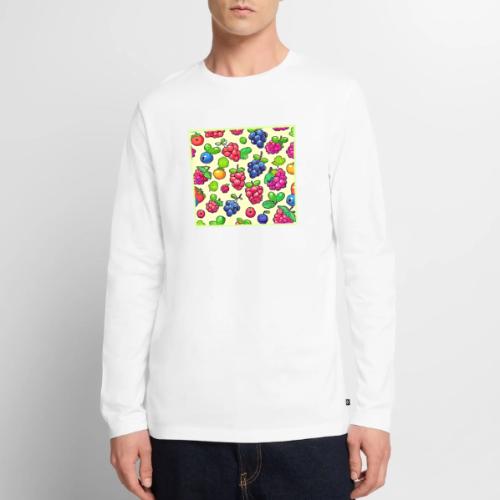 Berry Fruit Pattern Design - Men's Premium Long Sleeve T-Shirt