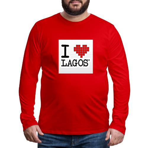 I LOVE LAGOS - Men's Premium Long Sleeve T-Shirt