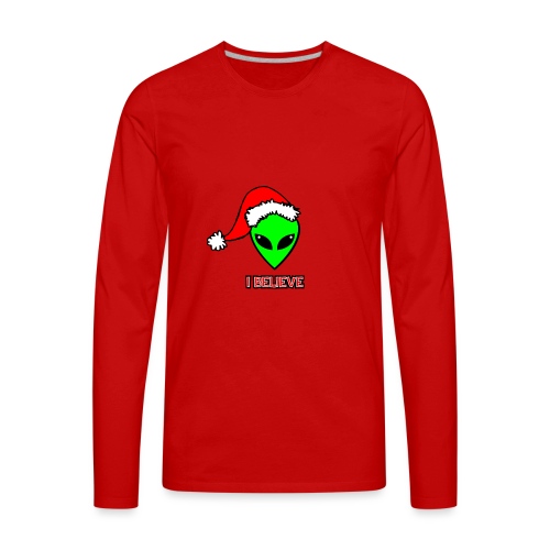 Santa Alien - Men's Premium Long Sleeve T-Shirt