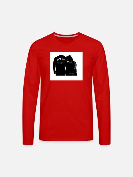 page 1 - Men's Premium Long Sleeve T-Shirt - red
