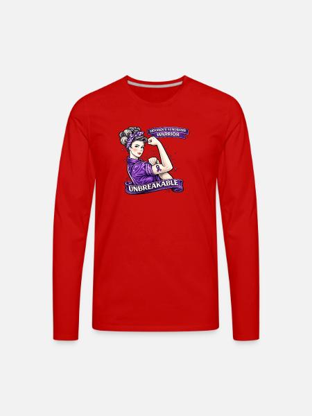 Unbreakable Sjögren's Warrior - Men's Premium Long Sleeve T-Shirt - red