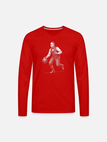 Chester A Arthur Basketball - Men's Premium Long Sleeve T-Shirt - red