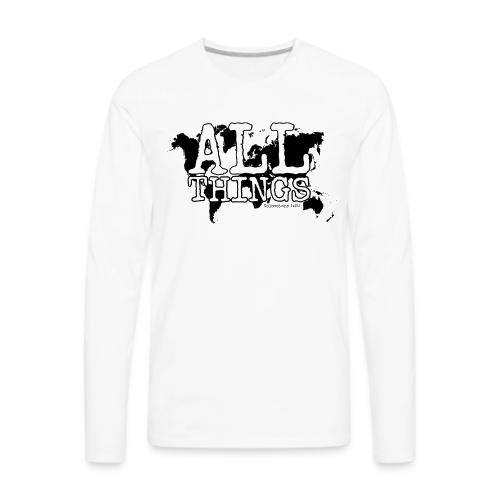 All Things World Map - Men's Premium Long Sleeve T-Shirt