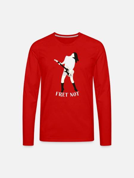 Fret_Not - Men's Premium Long Sleeve T-Shirt - red