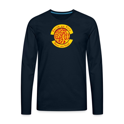earth on fire again - Men's Premium Long Sleeve T-Shirt