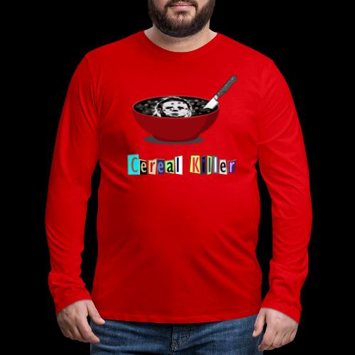 Cereal Killer | Funny Halloween Horror - Men's Premium Long Sleeve T-Shirt