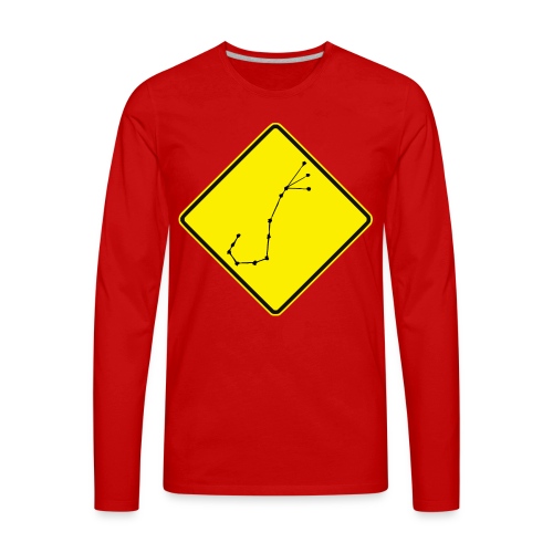 Australian Road Sign Star Constellation Scorpio - Men's Premium Long Sleeve T-Shirt