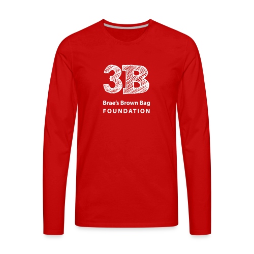 3b-square-logo-white-wosi - Men's Premium Long Sleeve T-Shirt