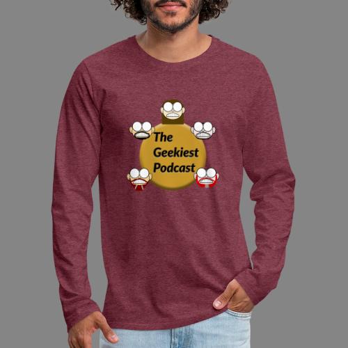 The Geekiest Podcast Logo - Men's Premium Long Sleeve T-Shirt
