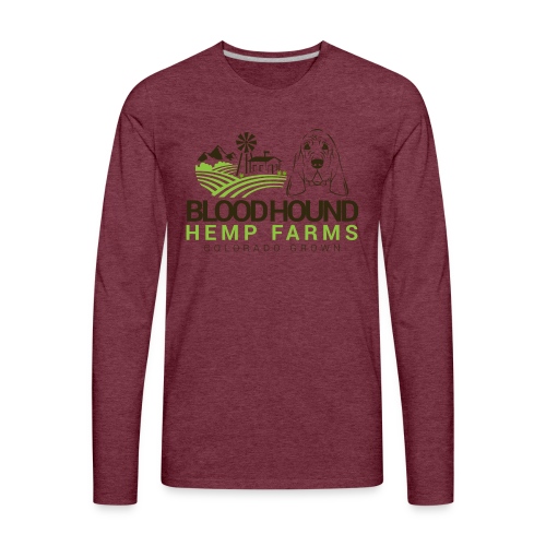 BloodhoundHempFarms - Men's Premium Long Sleeve T-Shirt