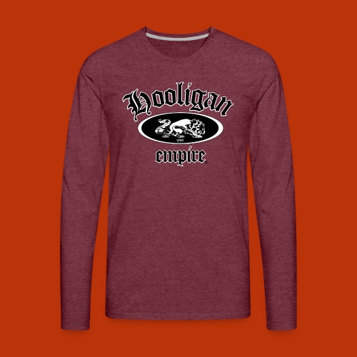 Hooligan Empire Lion Black - Men's Premium Long Sleeve T-Shirt