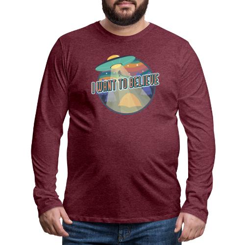 I Want To Believe - Men's Premium Long Sleeve T-Shirt