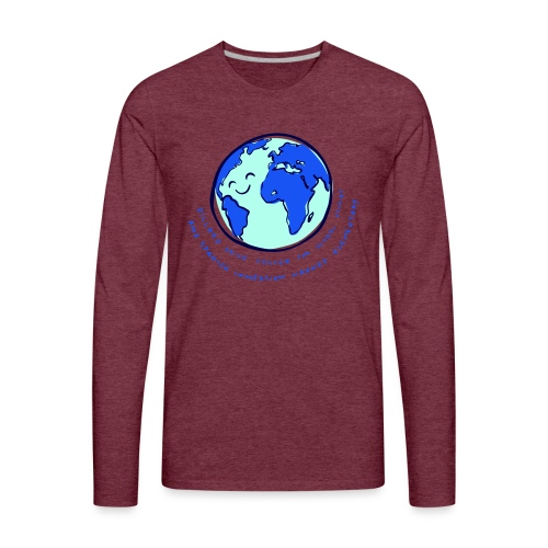 hello theme world - Men's Premium Long Sleeve T-Shirt