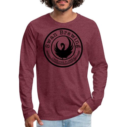 Classic Swan Brewing Logo - Men's Premium Long Sleeve T-Shirt