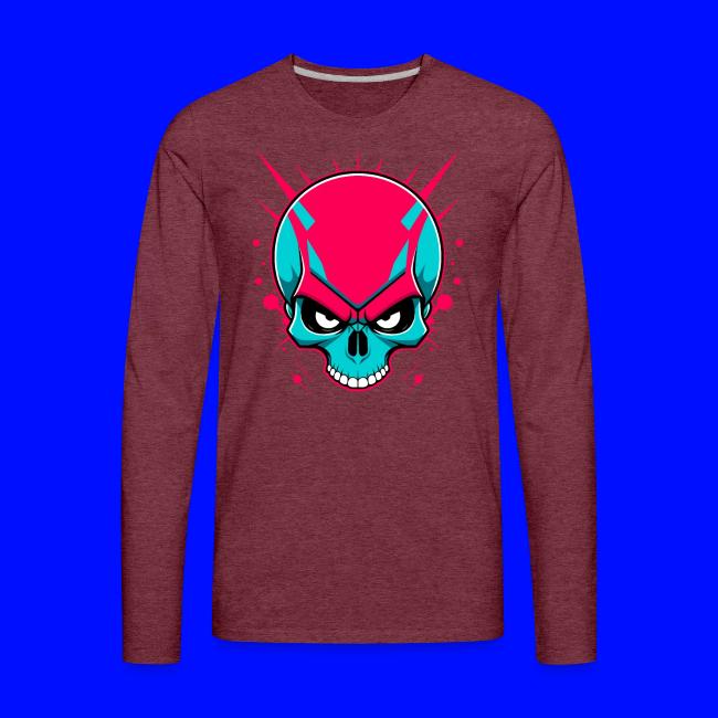 Colorful skull Without lower jaw