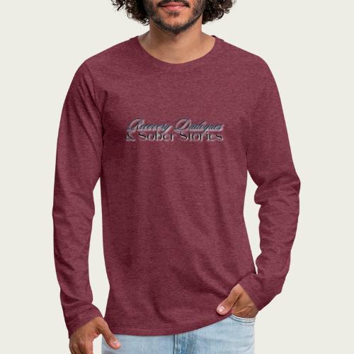 Recovery Dialogues and Sober Stories Official Logo - Men's Premium Long Sleeve T-Shirt