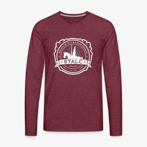 STALC Logo White only - Men's Premium Long Sleeve T-Shirt