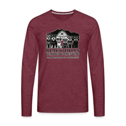 BH Bearded Homestead Logo Merch - Men's Premium Long Sleeve T-Shirt