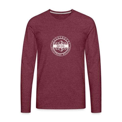 ISO Co. White Classic Emblem - Men's Premium Long Sleeve T-Shirt