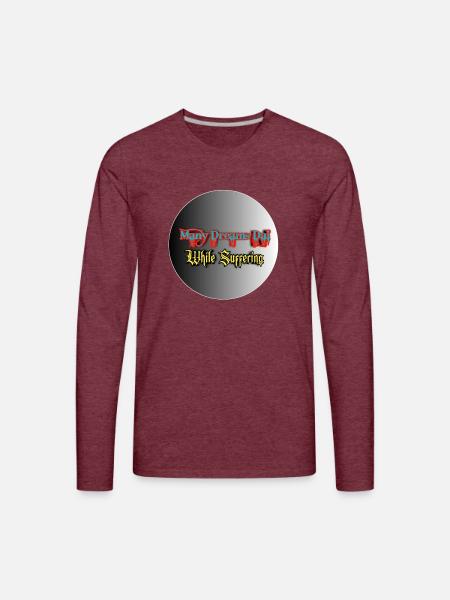 Motivation quotes - Men's Premium Long Sleeve T-Shirt - heather burgundy