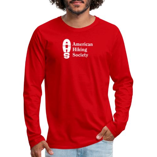 American Hiking Society Logo - Men's Premium Long Sleeve T-Shirt