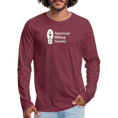 American Hiking Society Logo - Men's Premium Long Sleeve T-Shirt