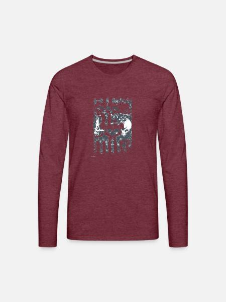FEAR - Men's Premium Long Sleeve T-Shirt - heather burgundy